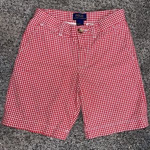 Polo Ralph Lauren Kids Red Checkered Shorts